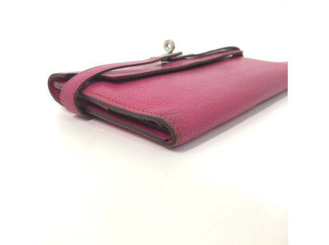 Cartera Larga Kelly de Hermès en Rosa - vista 6