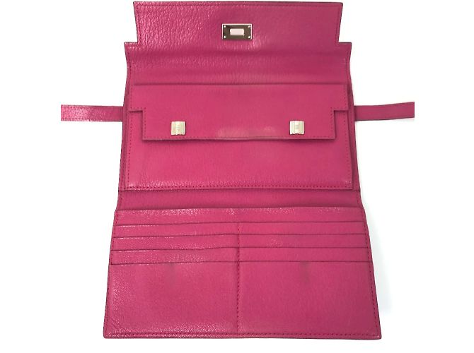 Cartera Larga Kelly de Hermès en Rosa - vista 8