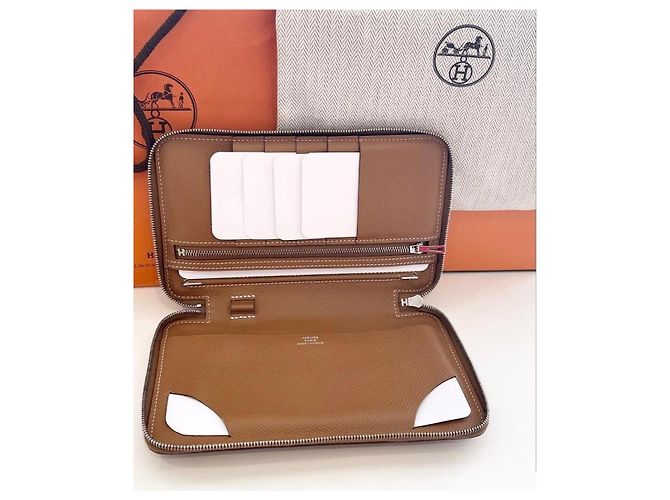 Hermès Purses, wallets, cases Golden - view 2