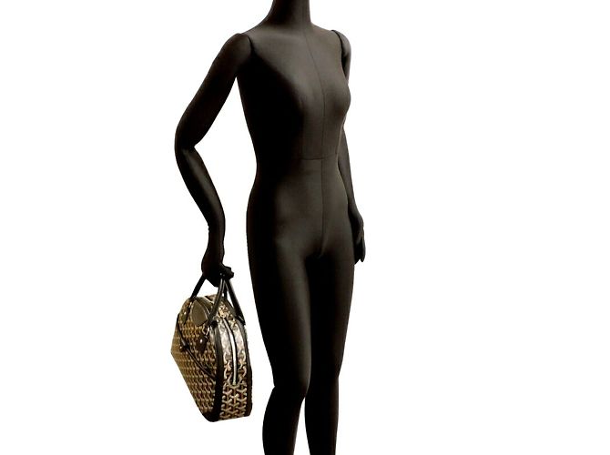 Borsa Boston Goyard Saint Jeanne MM Nero - vista 8