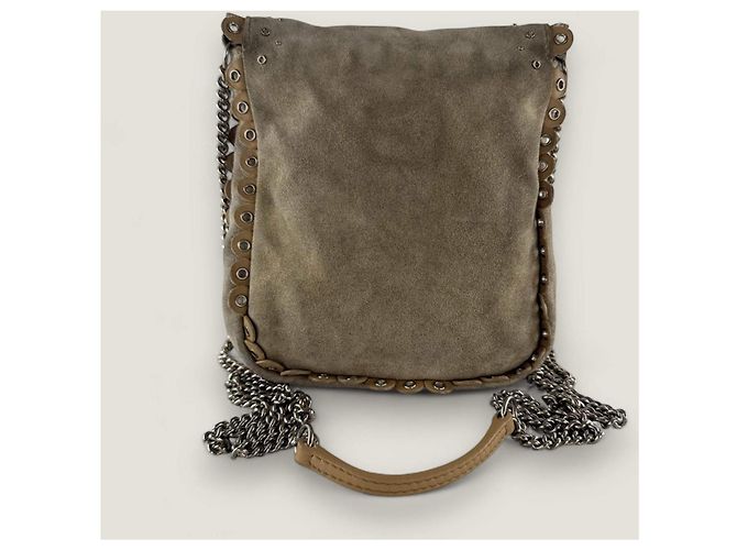 Christian Dior Borsa hippie in suede Dior Beige - vista 13