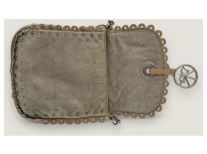 Christian Dior Borsa hippie in suede Dior Beige - vista 19