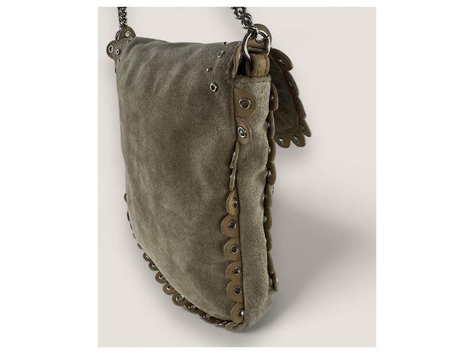Christian Dior Borsa hippie in suede Dior Beige - vista 22