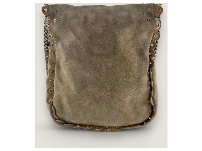 Christian Dior Borsa hippie in suede Dior Beige - vista 6