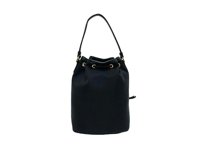 Mini borsa a spalla in tela e pelle con logo Duetto di Prada Nero - vista 4