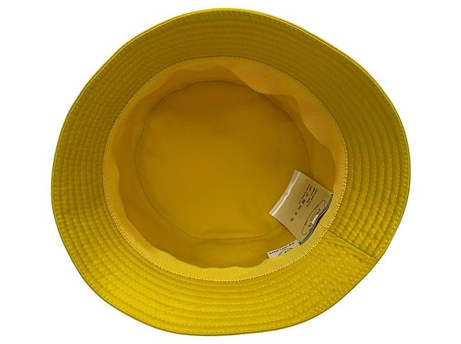 Prada Re-Nylon Bucket Hat Yellow - view 6