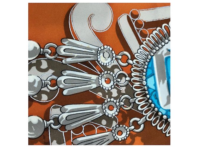 Hermès HERMES Carré 90 Sciarpa Buddha Carnevale Nero Multicolore - vista 8