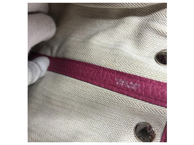 Hermès Hermes Garden Party TPM Handtasche Lila - Ansicht 8