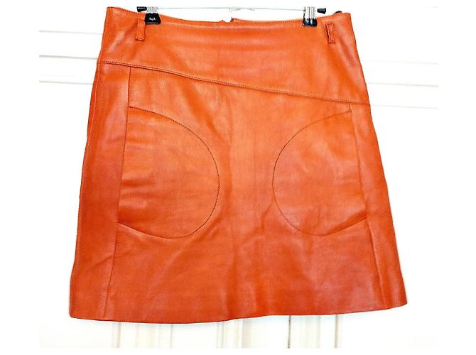 Ba&sh MISSY Lammlederrock S/M Cognac - Ansicht 14