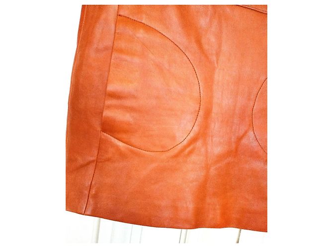 Ba&sh MISSY Lammlederrock S/M Cognac - Ansicht 15