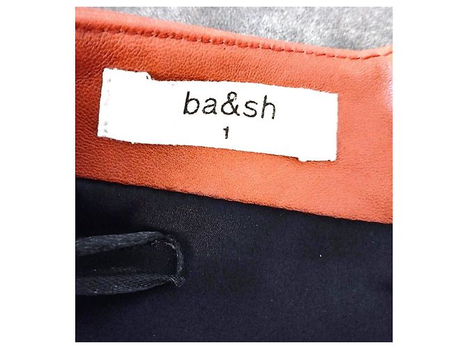 Ba&sh MISSY Lammlederrock S/M Cognac - Ansicht 3