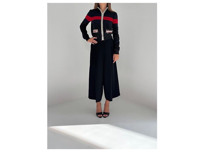 Giacca bomber Gucci nera con cristalli Nero - vista 2