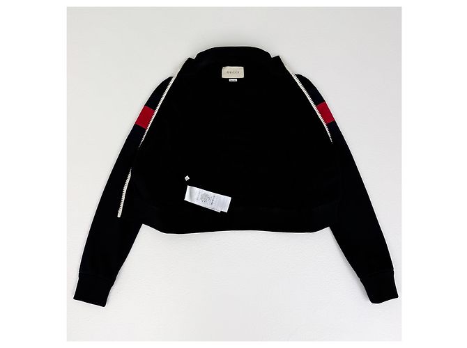 Giacca bomber Gucci nera con cristalli Nero - vista 5