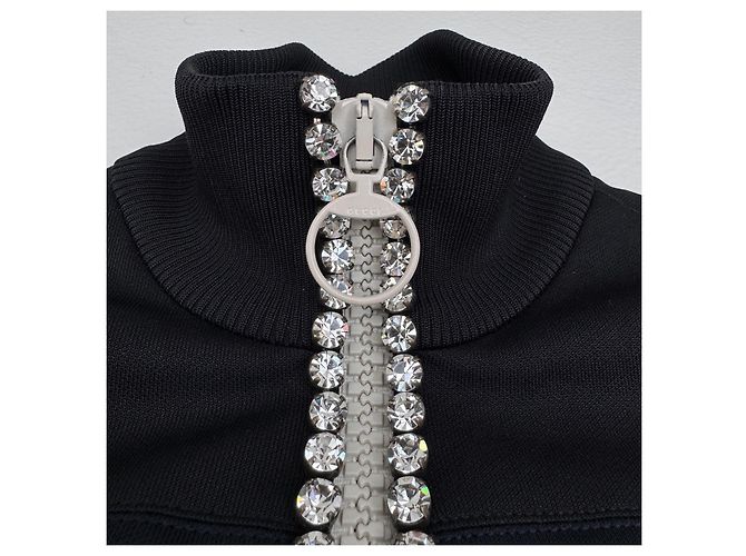 Giacca bomber Gucci nera con cristalli Nero - vista 8