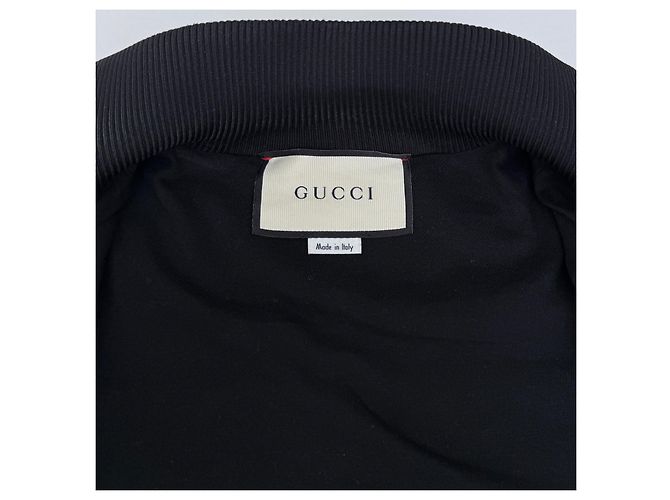 Giacca bomber Gucci nera con cristalli Nero - vista 9