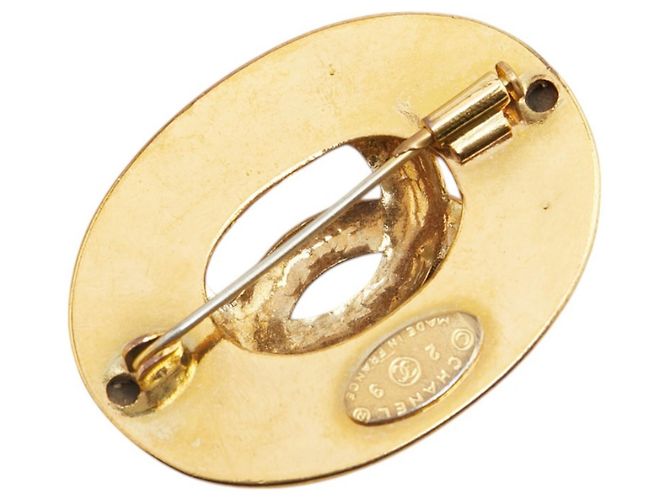 Timeless Spilla Vintage Chanel Coco Mark D'oro - vista 2