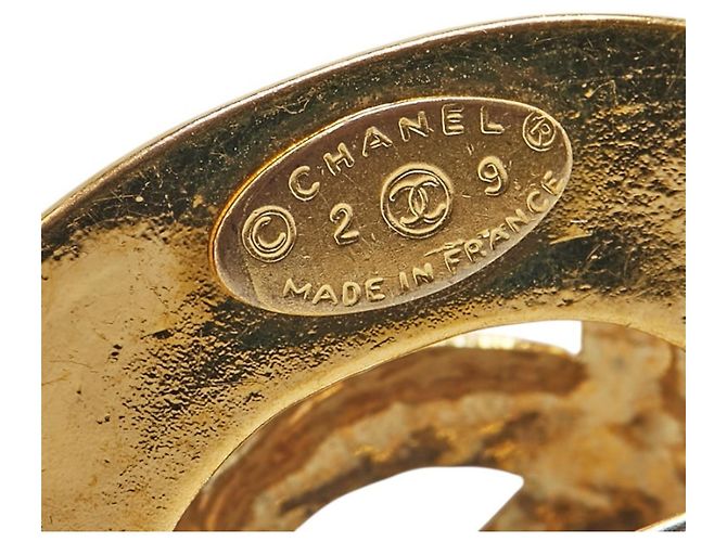 Timeless Spilla Vintage Chanel Coco Mark D'oro - vista 3