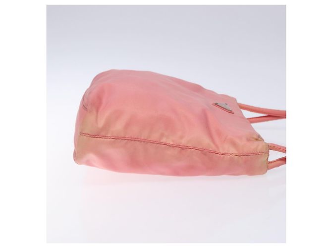 Borsa Tote Prada Nylon Rosa Oro Auth 135667 D'oro - vista 3