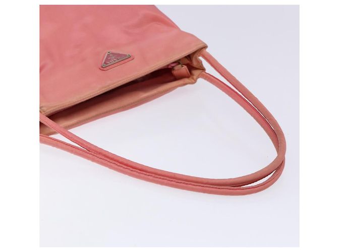 Borsa Tote Prada Nylon Rosa Oro Auth 135667 D'oro - vista 7