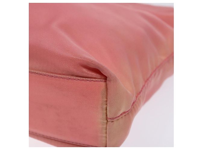 Borsa Tote Prada Nylon Rosa Oro Auth 135667 D'oro - vista 9