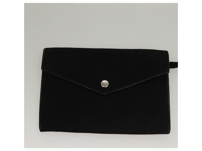SAINT LAURENT Borsa a Spalla Teddy Small in Pelle Bianca Argento Auth BA4161 Bianco - vista 19