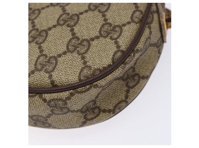 Borsa Gucci GG Supreme Web Sherry Line in PVC Beige Oro 007 58 6112 Auth ep9956 D'oro - vista 10
