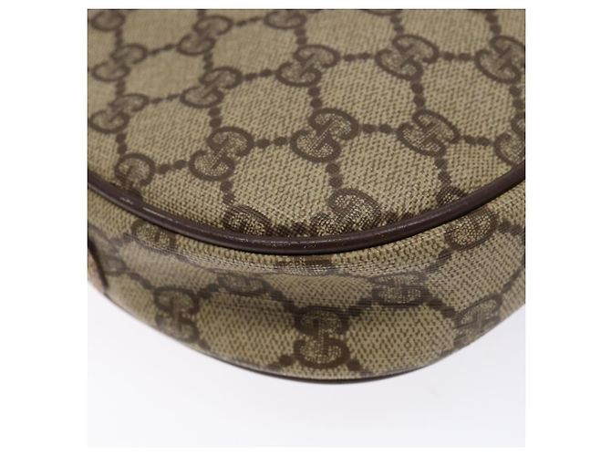 Borsa Gucci GG Supreme Web Sherry Line in PVC Beige Oro 007 58 6112 Auth ep9956 D'oro - vista 13