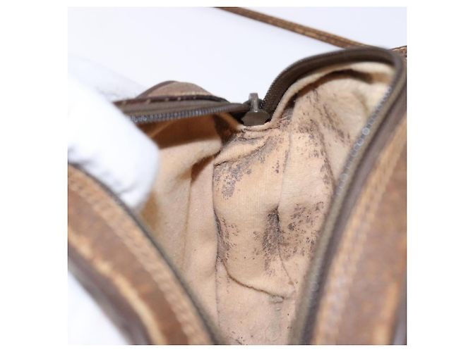 Borsa Gucci GG Supreme Web Sherry Line in PVC Beige Oro 007 58 6112 Auth ep9956 D'oro - vista 19