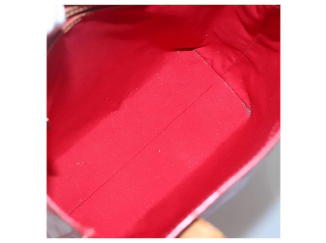 LOUIS VUITTON Monogram Vernis Reade MM Borsa a Mano Rossa M91086 LV Auth bs28208 Rosso - vista 11