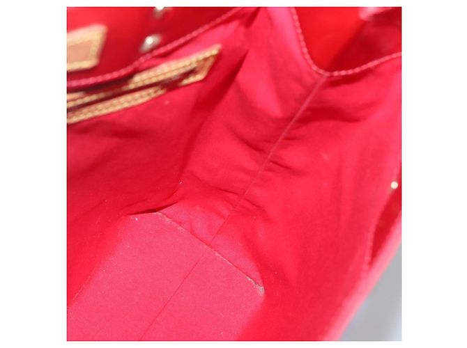 LOUIS VUITTON Monogram Vernis Reade MM Borsa a Mano Rossa M91086 LV Auth bs28208 Rosso - vista 17