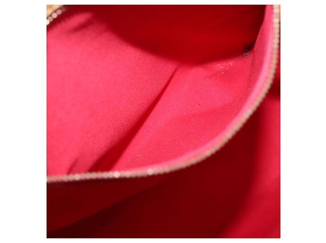 LOUIS VUITTON Monogram Vernis Reade MM Borsa a Mano Rossa M91086 LV Auth bs28208 Rosso - vista 19