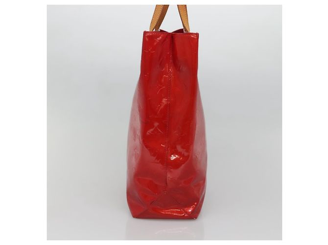 LOUIS VUITTON Monogram Vernis Reade MM Borsa a Mano Rossa M91086 LV Auth bs28208 Rosso - vista 3
