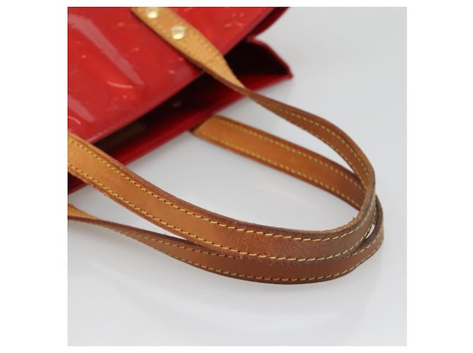 LOUIS VUITTON Monogram Vernis Reade MM Borsa a Mano Rossa M91086 LV Auth bs28208 Rosso - vista 7