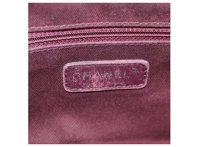 CHANEL Matelassé 25 Borsa a Spalla con Catena in Pelle Marrone Argento CC Autenticata 134215 - vista 20