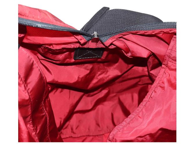 LOUIS VUITTON Borsa Boston Plat Ktical Aventura Damier Rossa N23208 LV Auth 132525V Rosso - vista 21