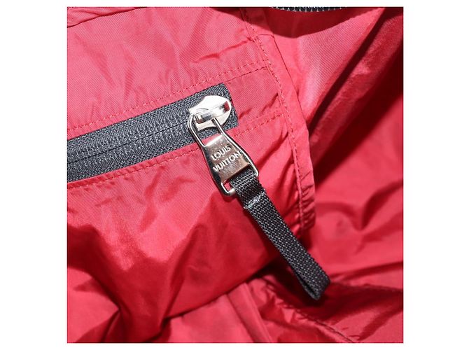 LOUIS VUITTON Borsa Boston Plat Ktical Aventura Damier Rossa N23208 LV Auth 132525V Rosso - vista 23