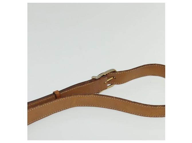Céline Borsa a Spalla in Tela Macadam CELINE in Pelle PVC Marrone Oro Auth 136153 D'oro - vista 8