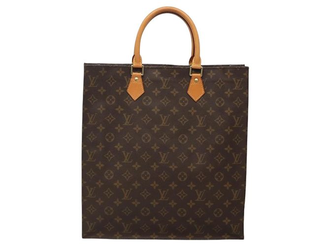 LOUIS VUITTON Monogram Sac Plat Hand Bag M51140 LV Auth 134657 - view 13