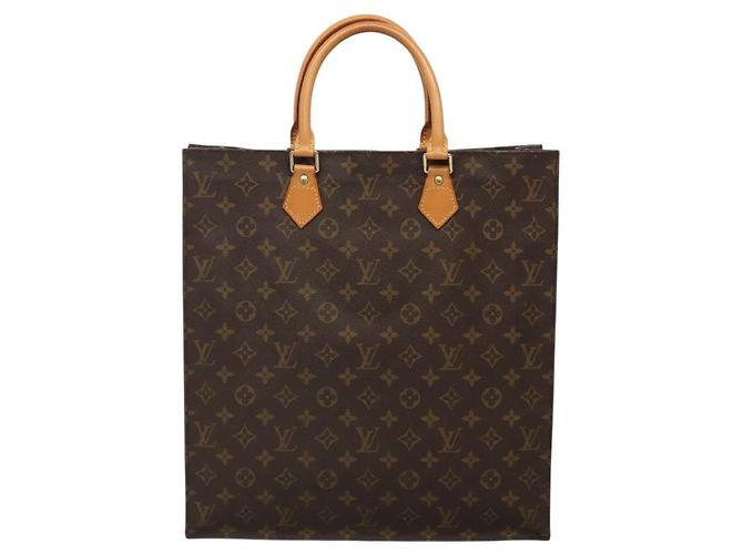LOUIS VUITTON Monogram Sac Plat Hand Bag M51140 LV Auth 134657 - view 2