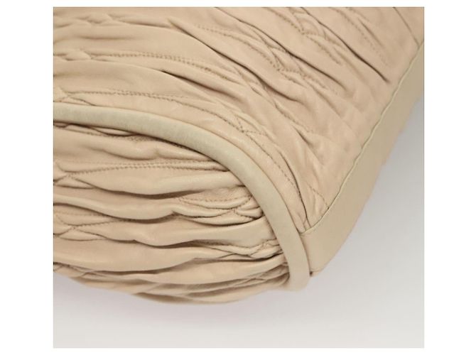 BALLY Borsa a Spalla Pelle Beige Oro Auth sw1288 D'oro - vista 12