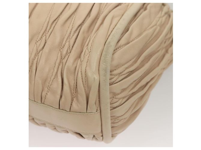 BALLY Borsa a Spalla Pelle Beige Oro Auth sw1288 D'oro - vista 13