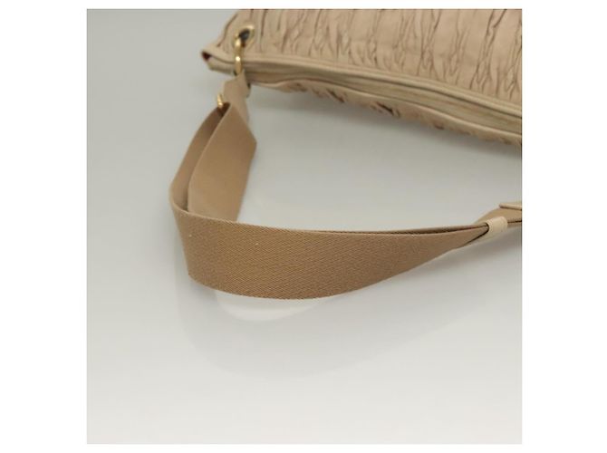 BALLY Borsa a Spalla Pelle Beige Oro Auth sw1288 D'oro - vista 7