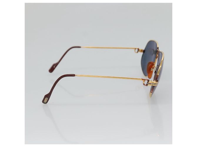 Occhiali da sole CARTIER Metallo Blu Auth am8889 - vista 4