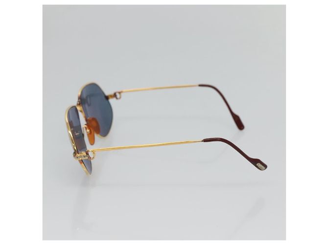 Occhiali da sole CARTIER Metallo Blu Auth am8889 - vista 5
