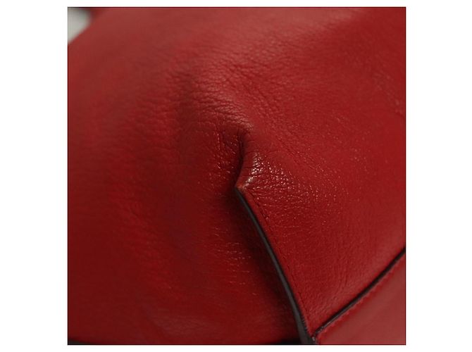 Chloé Borsa Tote in Pelle Rossa e Dorata Chloe Dylan Auth am8898 Rosso D'oro - vista 12