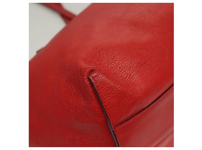Chloé Borsa Tote in Pelle Rossa e Dorata Chloe Dylan Auth am8898 Rosso D'oro - vista 14
