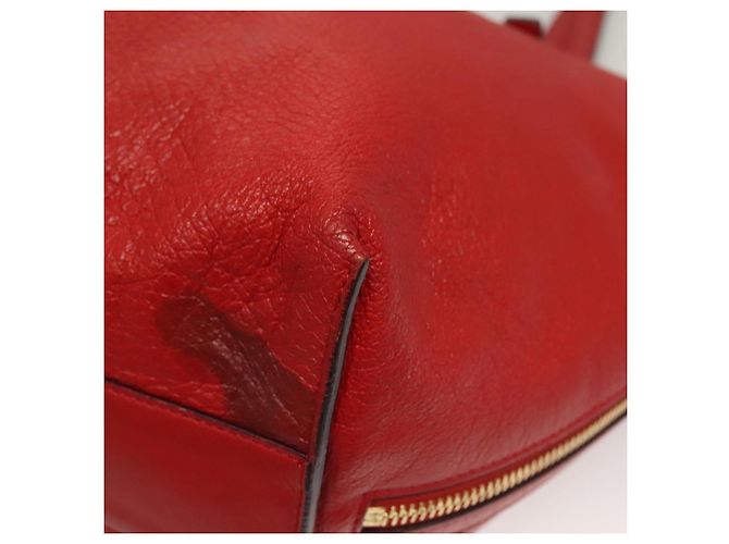 Chloé Borsa Tote in Pelle Rossa e Dorata Chloe Dylan Auth am8898 Rosso D'oro - vista 15