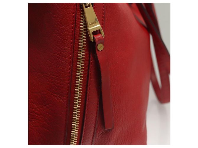 Chloé Borsa Tote in Pelle Rossa e Dorata Chloe Dylan Auth am8898 Rosso D'oro - vista 16