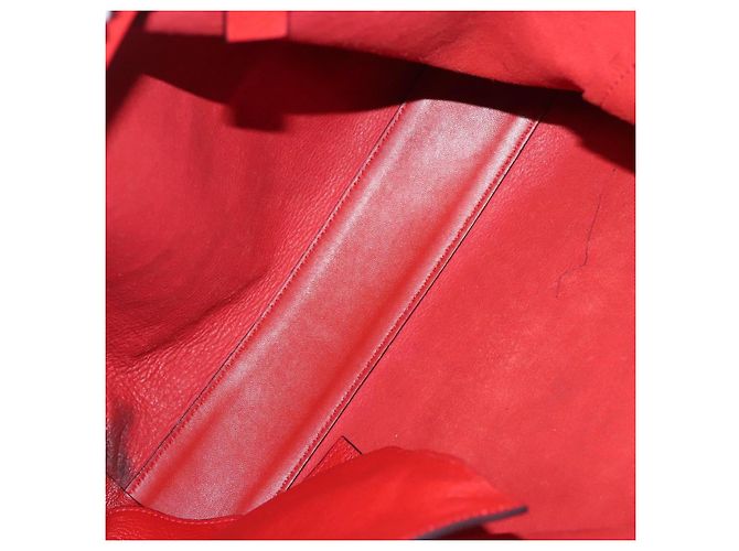 Chloé Borsa Tote in Pelle Rossa e Dorata Chloe Dylan Auth am8898 Rosso D'oro - vista 18