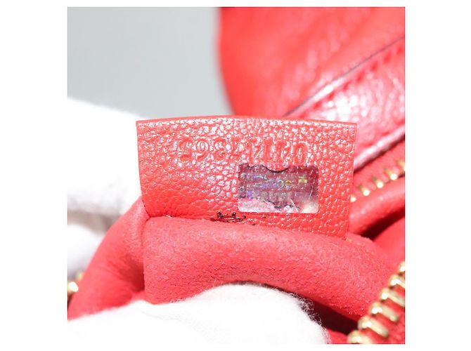 Chloé Borsa Tote in Pelle Rossa e Dorata Chloe Dylan Auth am8898 Rosso D'oro - vista 22